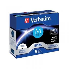 Verbatim M-Disc BD-R XL 100GB 4x (5 Pack) 43834 VM43834