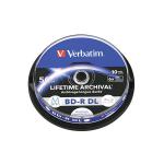 Verbatim M-Disc Lifetime Archival BD-R DL 50GB 6x Inkjet Printable Spindle (Pack of 10) 43847 VM43847