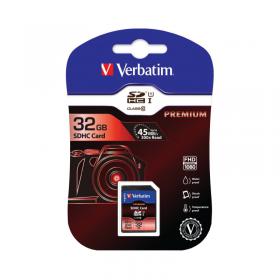 Verbatim SDHC Memory Card Class 10 32GB 43936 VM43963