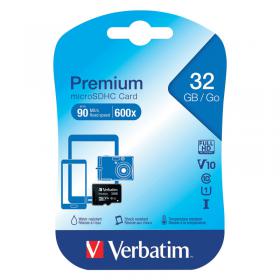 Verbatim MicroSDHC Class 10 32GB Memory Card 44013 VM44013