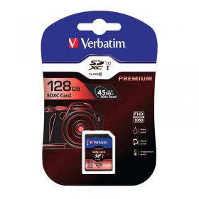 Verbatim Premium SDXC Memory Card Class 10 UHS-I U1 128GB 44025 VM44025