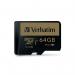 Verbatim Pro Plus Micro SDXC Memory Card Class 10 UHS-I U3 With Adapter 64GB 44034 VM44034