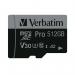 Verbatim Pro U3 Micro SDXC Memory Card 512GB with SD Adapter 47046 VM47046