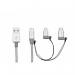 Verbatim 3-in-1 LightningMicro BUSB-C Sync and Charge Cable 48870 VM48870