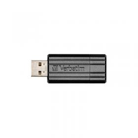 Verbatim Store N Go Pinstripe USB 2.0 Drive 128GB Black 49071 VM49071