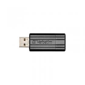 Verbatim Store N Go Pinstripe USB 2.0 Drive 128GB Black 49071 VM49071