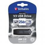 Verbatim Store n Go V3 USB 3.0 Flash Drive 256GB Black 49168 VM49168