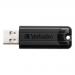 Verbatim Pinstripe USB 3.0 Flash Drive 64GB Black 49318