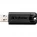 Verbatim Pinstripe USB 3.0 Flash Drive 128GB Black 49319