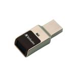Verbatim Fingerprint Secure USB 3.0 Drive 32GB Aluminium 49337 VM49337