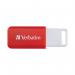 Verbatim Databar USB Drive USB 2.0 16GB Red 49453 VM49453