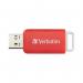 Verbatim Databar USB Drive USB 2.0 16GB Red 49453 VM49453