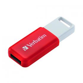 Verbatim Databar USB Drive USB 2.0 16GB Red 49453 VM49453