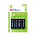 Verbatim AA Rechargeable Batteries (Pack of 4) 49517 VM49517