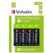 Verbatim AA Rechargeable Batteries (Pack of 4) 49517 VM49517