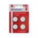 Verbatim CR2032 3V Premium Lithium Battery (Pack of 4) 49533 VM49533