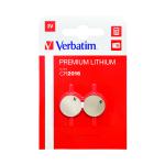 Verbatim CR2016 Battery Lithium 3V 49934-118 (Pack of 2) 49934 VM49934