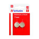 Verbatim CR2025 Battery Lithium 3V 49935-118 (Pack of 2) 49935 VM49935
