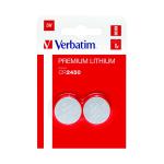 Verbatim CR2450 Battery Lithium 3V 49938-118 (Pack of 2) 49938 VM49938