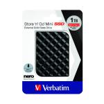 Verbatim Store n Go Mini SSD USB 3.2 1TB Black 53237 VM53237
