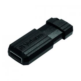 Verbatim Pinstripe USB Drive 8GB Black 49062 VM90623