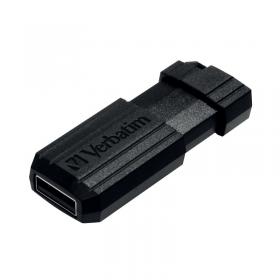 Verbatim 32GB Black Pinstripe USB Drive 49064 VM90647