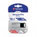 Verbatim Silver/Black Secure Pro USB 3.0 Flash Drive 16GB 98664 VM98664