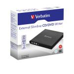 Verbatim Black Mobile DVD Rewriter USB 2.0 (Fully compliant with MDISC archive technology) 98938 VM98938
