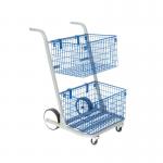 GoSecure Major Mail Trolley Removable Baskets Silver MT2SIL VP32049