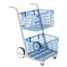 GoSecure Major Mail Trolley Removable Baskets Silver MT2SIL