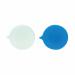 GoSecure Security Seals Plain Round Blue (Pack of 500) IMSealBL VP500