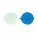 GoSecure Security Seals Plain Round Blue (Pack of 500) IMSealBL VP500