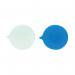 GoSecure Security Seals Plain Round Blue (Pack of 500) IMSealBL VP500