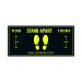 Social Distance Floor Sticker 400x180mm (Pack of 5) Socialstick01Rec