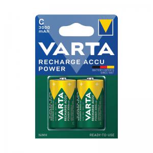 Varta C Rechargeable Accu Battery NiMH 3000 mAh Pack of 2 56714101412