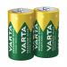 Varta C Rechargeable Accu Battery NiMH 3000 mAh (Pack of 2) 56714101412 VR13352