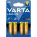 Varta Longlife AA Battery (Pack of 4) 04106101414 VR52515