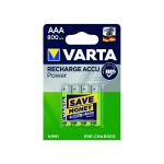 Varta AAA Rechargeable Accu Battery NiMH 800 Mah (Pack of 4) 56703101404 VR55061