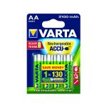 Varta AA Rechargeable Accu Battery NiMH 2100 Mah (Pack of 4) 56706101404 VR55069