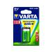 Varta 9V Rechargeable Accu Battery NiMH 200 Mah 56722101401
