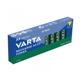 Varta Rechargeable Batteries AA 2100mAh (Pack of 10) 56706101111 VR55090