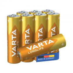Varta Longlife AA Battery (Pack of 8) 04106101418 VR55432