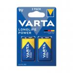Varta Longlife Power 9V Battery (Pack of 2) 04922121412 VR55990