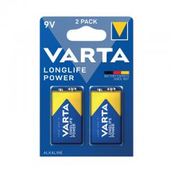 Varta Longlife Power 9V Battery (Pack of 2) 04922121412 VR55990