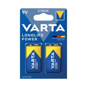 Varta Longlife Power 9V Battery (Pack of 2) 04922121412 VR55990
