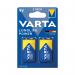 Varta Longlife Power 9V Battery (Pack of 2) 04922121412 VR55990