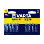 Varta Longlife AAA Battery (Pack of 8) 04103101418 VR68196
