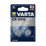 Varta CR2016 Lithium Coin Cell Battery (2 Pack) 06016101402 VR74638