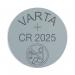 Varta CR2025 Lithium Coin Cell Battery (2 Pack) 06025101402 VR74642