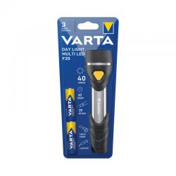 Varta Day Light Multi LED F20 Torch with 9 LEDS 62 Hours Run Time BlackGrey 16632101421 VR98752
